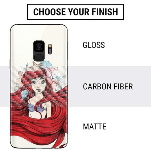 Disney The Little Mermaid Ariel Illustration Galaxy S9 Skin